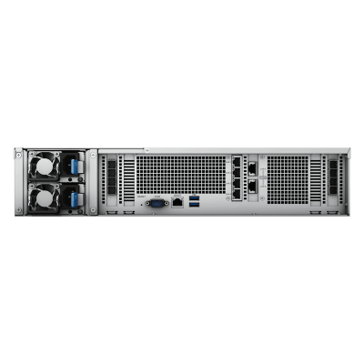 SYNOLOGY - Servidor NAS / 12 Bahías / Escalable a 108 Bahías / AMD EPYC 12 Núcleos / 32 GB DDR4 ECC / 10GbE RJ-45 / 6.4 GB/s Lectura