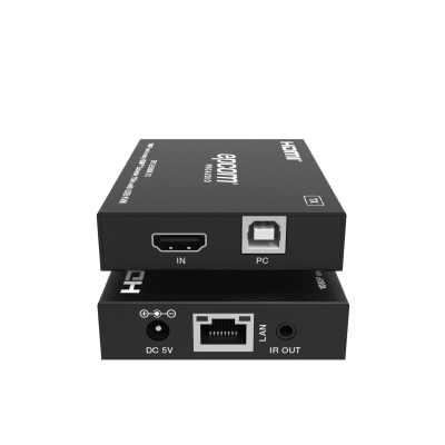 EPCOM PROAUDIO - Extensor HDMI con KVM | Sobre IP | Transmisión hasta 150m | Cat5e/6 | HDCP 1.4 | 1080p | Control IR | Compatible con Switch 1G