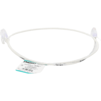 PANDUIT - Cable de Parcheo TX6, UTP Cat6, Diámetro Reducido (28AWG), Color Blanco Mate, 2 ft.