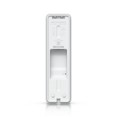 UBIQUITI - UVC Doorbell Lite – Videoportero Compacto 5 MP PoE con Visión Nocturna IR, Audio Bidireccional y Diseño Resistente al Clima, Color Blanco