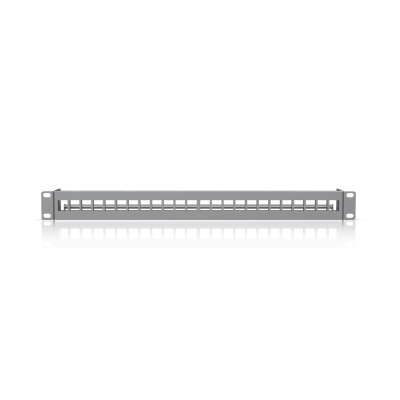 UBIQUITI - UACC Rack Patch Panel Blank 24 Puertos - Panel Patch Keystone 1U con Barra de Gestión de Cables y Estética Uniforme