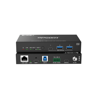 EPCOM PROAUDIO - Extensor USB 3.2 Gen 1 | 100 m | Cable CAT6a | Velocidad 5 Gbps | Puertos USB-C y USB-A | PoC Bidireccional 24V | Compatible Con Dispositivos USB Variados
