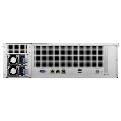 SYNOLOGY - Servidor NAS Rack / 16 Bahías Intercambiables / 3U / Rendimiento 3,519/1,790 MB/s / 10GbE Integrado / Fuentes Duales en Caliente / Expansible a 28 Bahías / Hasta 560 TB