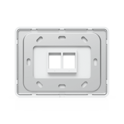 UBIQUITI - Placa de Pared Horizontal Universal para Keystone de 2 Puertos con Cubierta Pintable, Acabado Personalizable, Paquete con 4 Piezas