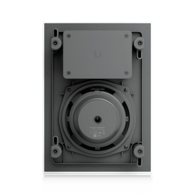 UBIQUITI - UniFi In-Wall Speaker Altavoz Empotrable de Pared / Woofer 6.5" 130W / Tweeter 1" Pivote ±15° / 8 Ohms / Cobertura Simétrica Axial de 90° / NDAA Compliant