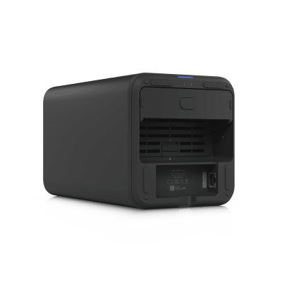 UBIQUITI - UniFi UNAS-2 – Almacenamiento en Red (NAS) Compacto con 2 Bahías para HDD de 3.5”, Puerto de Red 2.5 GbE, Conectividad USB-C y Adaptador PoE++ Incluido