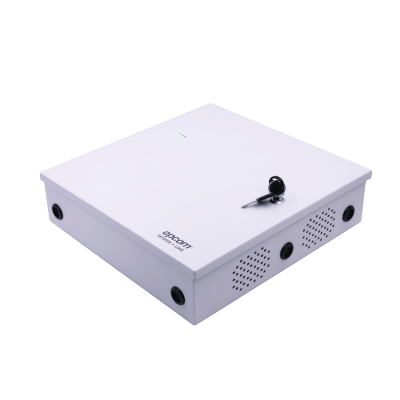 EPCOM POWERLINE - Controlador de Energía para Control de Acceso AL1012FC / 12VDC @ 10A / 8 Salidas Independientes / Conversión 115VAC a 12-24VDC / Batería de Respaldo 40Ah / Interfaz FACP / Supervisión AC y Batería / Montaje en Pared