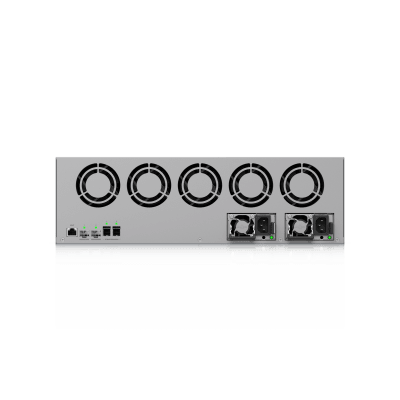 UBIQUITI - NVR Empresarial Core UniFi Protect 3U con 16 Bahías para HDD/SSD 2.5”/3.5”, Soporte para hasta 300 Cámaras 4K o 500 Full HD, Fuentes de Poder Hot-Swap y Expansión de Almacenamiento Opcional