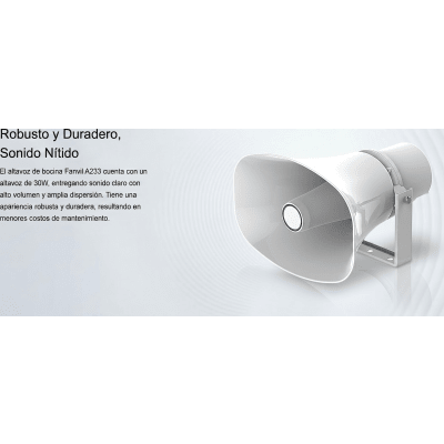 FANVIL - Altavoz SIP IP para Voceo y Paging / 2 Líneas SIP / Potencia 30W / IP66 Exterior / Alimentación PoE / Compatible con Conmutadores SIP / Montaje en Pared
