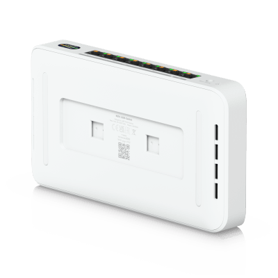 UBIQUITI - UniFi Device Bridge Switch (UDB-Switch) – Switch PoE+ Compacto con Puertos Multi-Gig (1 x 10 GbE y 7 x 2.5 GbE) y Enlace Inalámbrico WiFi 7 Integrado
