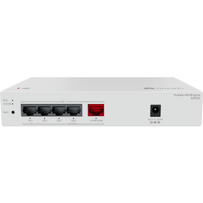 HUAWEI - Router eKit para 150 clientes / Controladora para 16 APs / 5 Puertos PoE+ (1 WAN 2.5 Gbps + 1 LAN Gigabit + 3 LAN/WAN gigabit) / Presupuesto PoE 41W / Gestión en la nube / Libre de licenciamiento