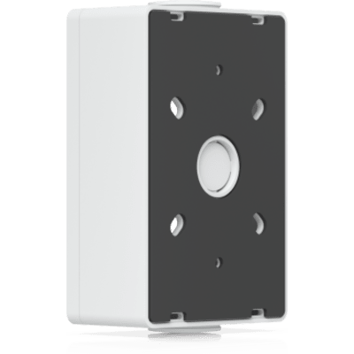 UBIQUITI - Caja de conexiones para lectores de acceso UniFi y visores de intercomunicación que admite montaje en superficie plana y fijación a conductos de 3/4". Color Blanco