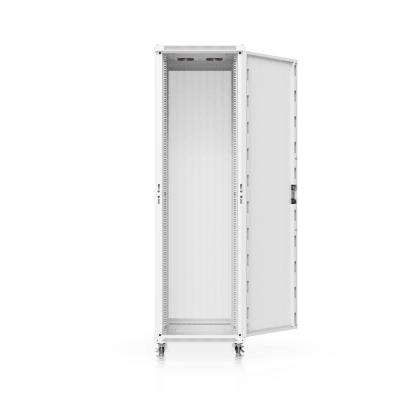 UBIQUITI - UACC Rack Cabinet 42U (600 × 800 mm) – Gabinete de Piso Totalmente Ensamblado con Ventiladores Integrados, Paneles Removibles, Ruedas con Seguro y Puerta Frontal Perforada para Óptimo Flujo de Aire