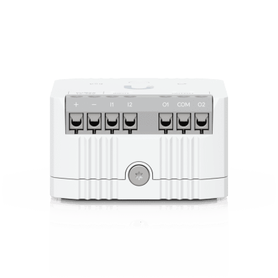 UBIQUITI - Relé Inteligente SuperLink / 10A Contacto Seco / 12-48Vcc / I/O Interfaces / Integración UniFi Protect / Alcance 2 km