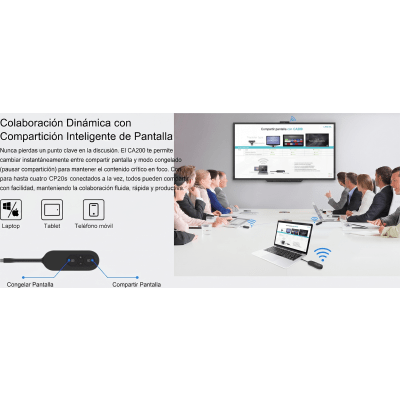 FANVIL - Kit de Conferencia Inalámbrica/ Transmisión 4K/ Plug & Play / Multi-plataforma