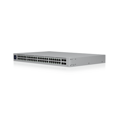 UBIQUITI - USW-48 — Switch Layer 2 de 48 Puertos GbE + 4 Puertos SFP con Diseño Fanless para Funcionamiento Totalmente Silencioso