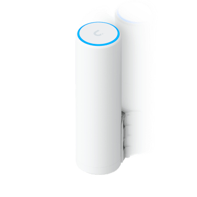 UBIQUITI - U7-Mesh - Punto de Acceso WiFi 7 para Interior y Exterior Mesh, Uplink 2.5 GbE, Cobertura de hasta 140 m² y Capacidad para 200+ Clientes, Montaje en Pared, Poste o Escritorio