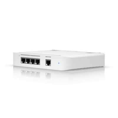 UBIQUITI - USW Flex XG Switch Capa 2, Compacto de 4 Puertos 10GbE, Puede ser Alimentado por un Puerto GbE PoE+ o con un Adaptador 5 Vcc USB-C