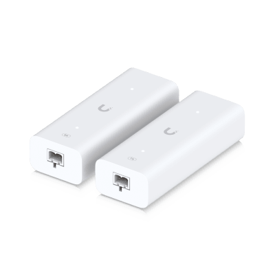 UBIQUITI - Kit Extensor PoE sobre 2 Hilos (Par Transmisor/Receptor) para Cable Par Trenzado o Coaxial, Entrada PoE++ y Salida PoE/PoE+, Incluye Adaptadores BNC