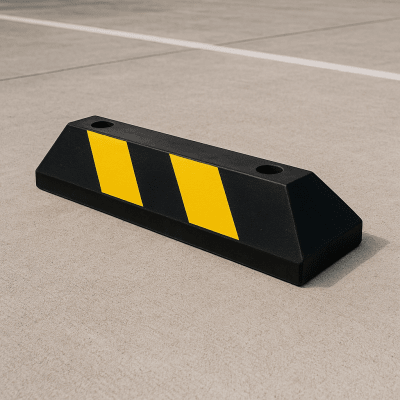 ACCESSPRO - Tope Vehicular P / Estacionamiento / 55cm / Color Negro-Amarillo.