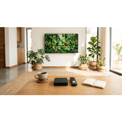 LINKEDPRO - STB 4K Android con Google TV / Alto Rendimiento / Conexión Wi-Fi y por Cable / Control Remoto Bluetooth / Salida HDMI / Software de Gestion para ISPs/ Para modo desarrollador leer la nota en la descripcion