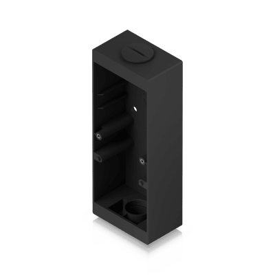 UBIQUITI - Caja de Conexión Color Negro para Lectores Profesionales UniFi Access y Doorbell, Montaje en Superficie Plana, Compatible con Conduit de 3/4”