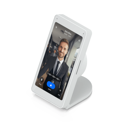 UBIQUITI - Base de Escritorio para UniFi UA-Intercom-Viewer, Fabricada en Aleación de Aluminio, Diseño Elegante y Estable para Instalación en Escritorios y Recepciones