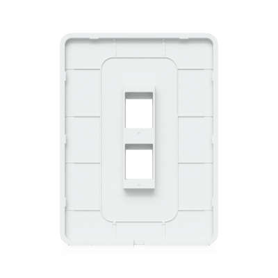 UBIQUITI - Placa de Pared Vertical Universal para Keystone de 2 Puertos con Cubierta Pintable, Acabado Personalizable, Paquete con 4 Piezas
