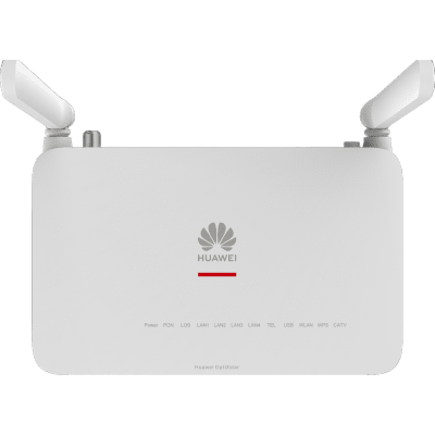 HUAWEI - ONT GPON OptiXstar WiFi6 con 4 puertos GE + 1 POTS + 1 CATV, conector SC/APC