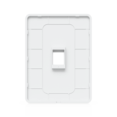 UBIQUITI - Placa de Pared Vertical Universal para Keystone de 1 Puerto con Cubierta Pintable, Acabado Personalizable, Paquete con 4 Piezas