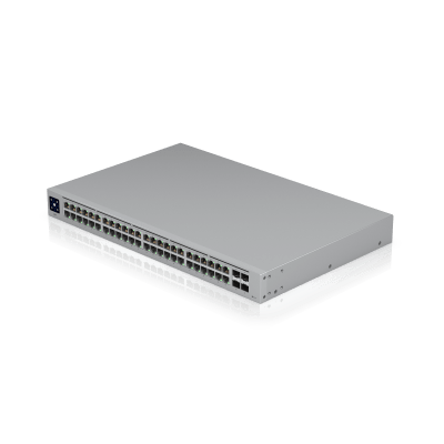 UBIQUITI - USW-48 — Switch Layer 2 de 48 Puertos GbE + 4 Puertos SFP con Diseño Fanless para Funcionamiento Totalmente Silencioso