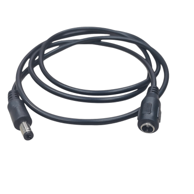 EPCOM POWERLINE - Cable con Conector Macho  ahembra (Pigtail) | Forro negro |  Alimentación para Vcc | Polarizado | Largo 1 metro | Calibre 22AWG.