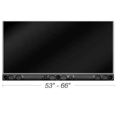 TRUAUDIO - Soundbar Adapt / Custom Length / TruMount Tecnología / 105W RMS por Canal / Acabado en Acero Pintable / LCR Pasiva