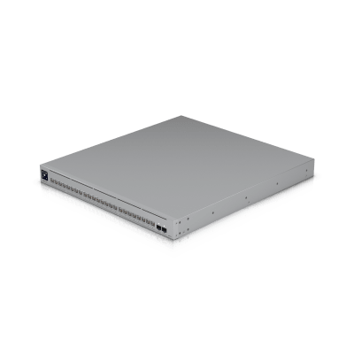 UBIQUITI - UniFi Switch USW-Pro-XG-24 / Capa 3 / 24 puertos  (16 × 10 GbE, 8 × 2,5 GbE) + 2 puertos SFP28 25 G