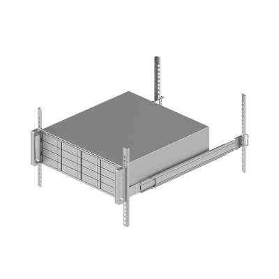 UBIQUITI - Unidad de Expansión de Almacenamiento / 16 Bahías HDD/SSD 2.5" y 3.5" / Conectividad Mini-SAS HD 24 Gbps / Fuente Redundante 550W Hot-Swappable / Rack 3U / NDAA