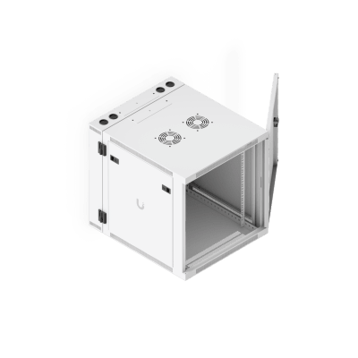 UBIQUITI - UACC Rack Cabinet 12U (600 x 703 mm) - Gabinete Cerrado para Montaje en Pared con Puerta Frontal Perforada, Puerta Trasera Abatible (Swing-Out) y Paneles Laterales Removibles con Llave