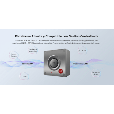 FANVIL - Video Intercom IP para Exterior / Cámara 4 Megapixel (1080p) / HDR e Iluminación IR / Altavoz 5W y Doble Micrófono con Reducción de Ruido / Panel Acero Inoxidable y Cuerpo Aluminio / IP66 e IK10 / PoE+ / 2 Líneas SIP