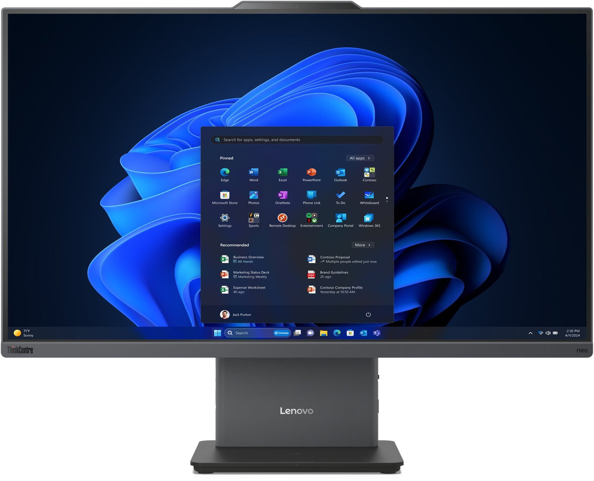 LENOVO - All in One Lenovo ThinkCentre Neo 55a 24 Gen 6 23.8" FHD AMD Ryzen 5 220 16GB 512GB Radeon 740M W11 Pro 1-year Onsite