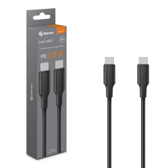 STEREN - Cable Steren USB C a USB C 100W