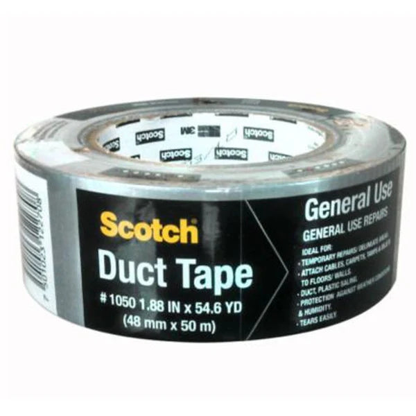 3M - Cinta Sellaductos 3M Gris Multiusos Rollo 48mmx50m 1 Pza
