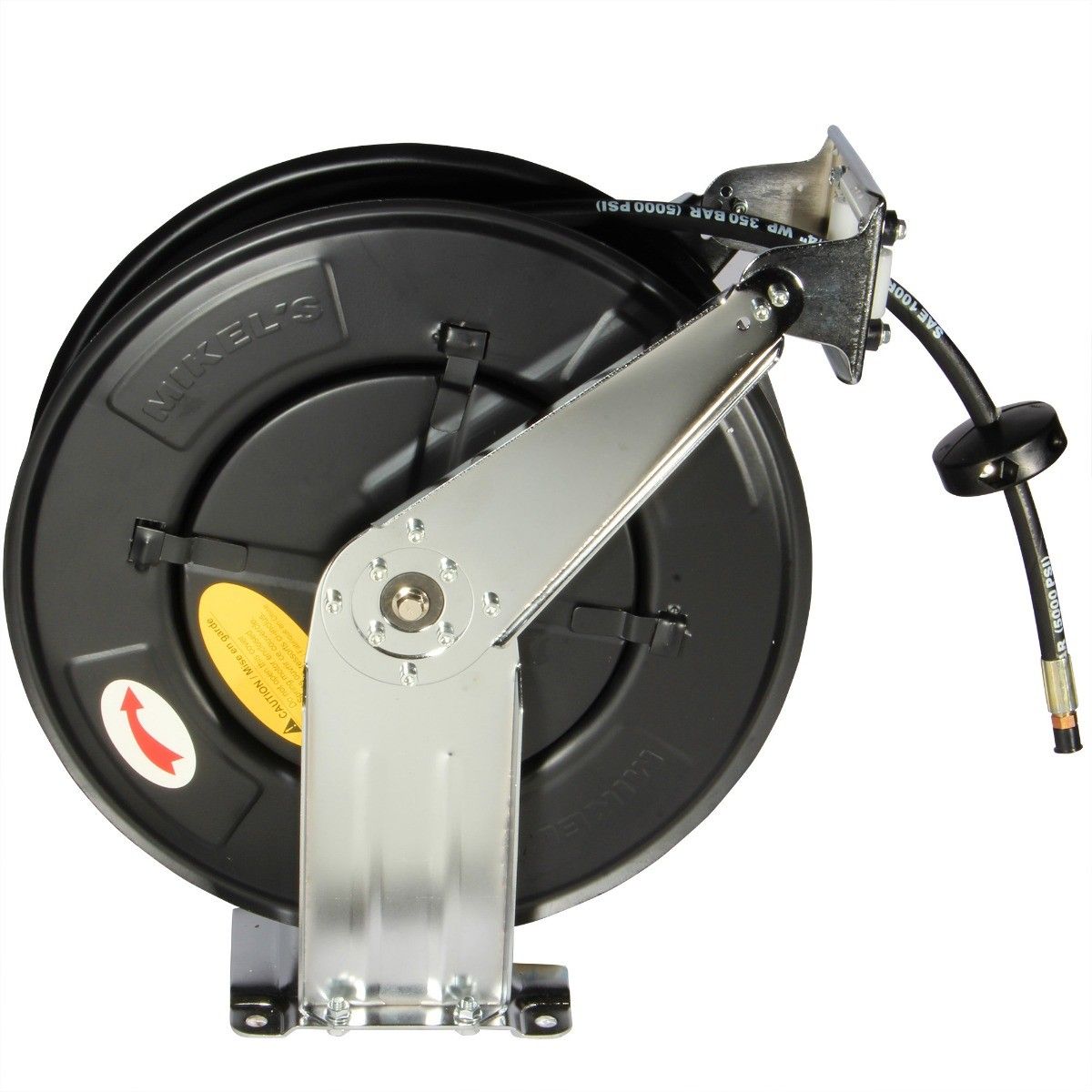 Carrete con manguera para grasa (1/4”, 6.4 mm)