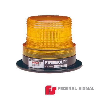 FEDERAL SIGNAL - Estrobo FIREBOLT PLUS, color ámbar, resistente al impacto