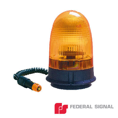FEDERAL SIGNAL - Faro de Halógeno SENTINEL, Montaje Magnético Permanente y Cable.