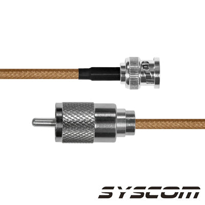 EPCOM INDUSTRIAL - Cable RG142,con conectores BNC Macho / UHF Macho.