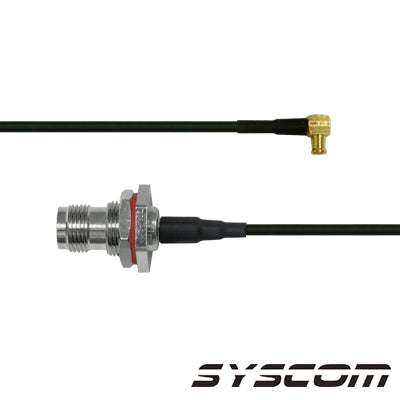 EPCOM INDUSTRIAL - Cable RG-174/U de 30 cm, con Conectores MCX Macho en Angulo Recto a TNC Hembra.