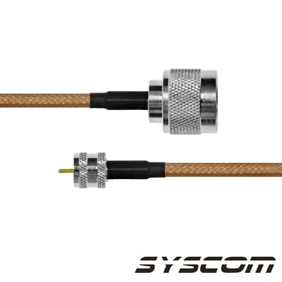 EPCOM INDUSTRIAL - Cable RG142, con conectores N Macho / MINI UHF Macho.