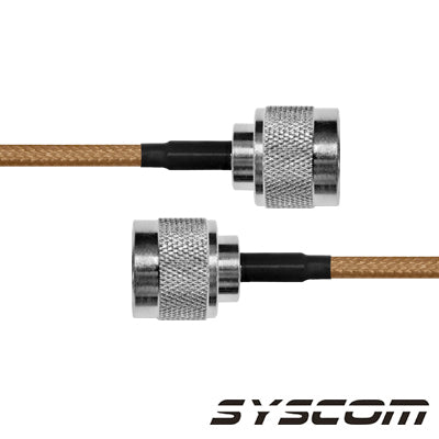 EPCOM INDUSTRIAL - Cable Coaxial RG-142/U de 30 cms, con conectores N Macho a N Macho.