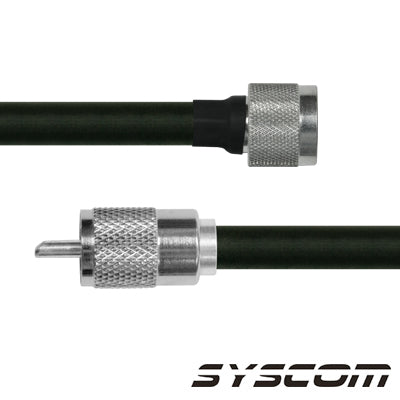 EPCOM INDUSTRIAL - Cable Coaxial RG-214/U de 180 cm, con conectores N Macho a UHF Macho (PL-259).