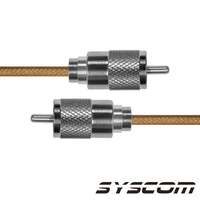 EPCOM INDUSTRIAL - Cable Coaxial RG-142/U de 30 cm, con conectores UHF Macho a UHF Macho (PL-259).