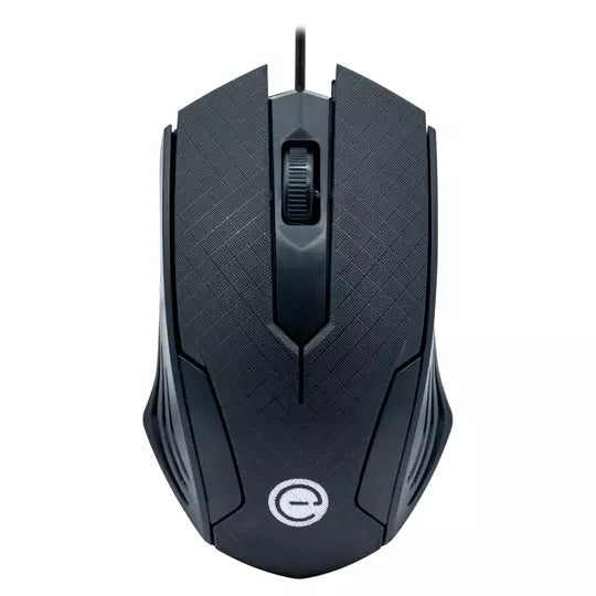 PERFECT CHOICE - Mouse Easy Line Óptico Alámbrico USB 1200dpi Color Negro
